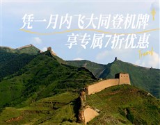 【大同飛專享】雁門關-應縣木塔 往返景區(qū)直通車（憑登機牌驗券核銷）